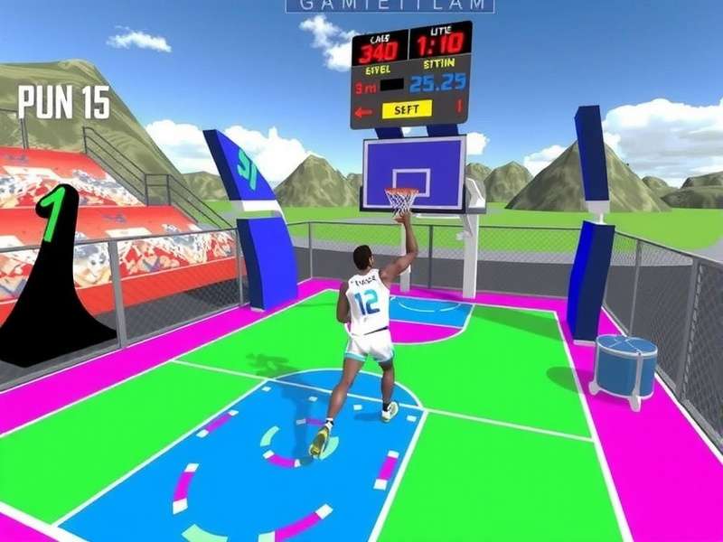 Immersive basketball action in VR Basket Stars VR Basket Stars Gameplay Screenshot